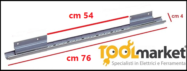 Guide tavolo apertura doppia cm 76