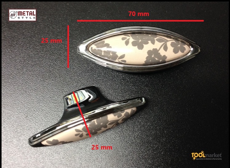 Maniglie per mobili  porcellana Cosmopolitan 15178P128F7.36