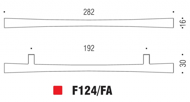 Maniglia Formae 124 da 192mm