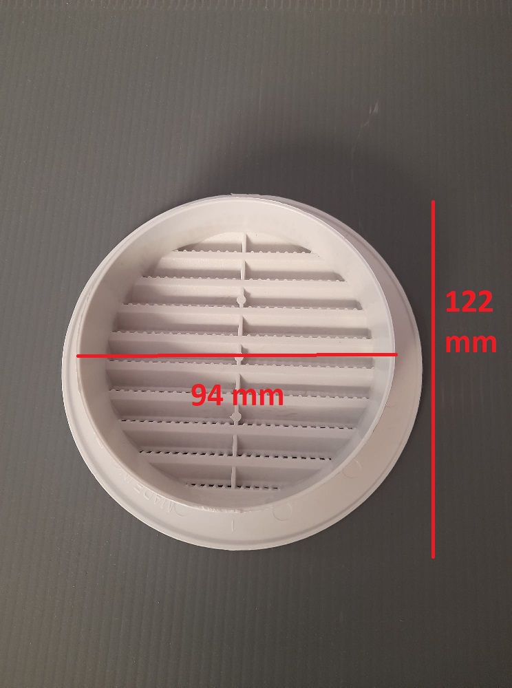 Griglia ABS da 100 mm