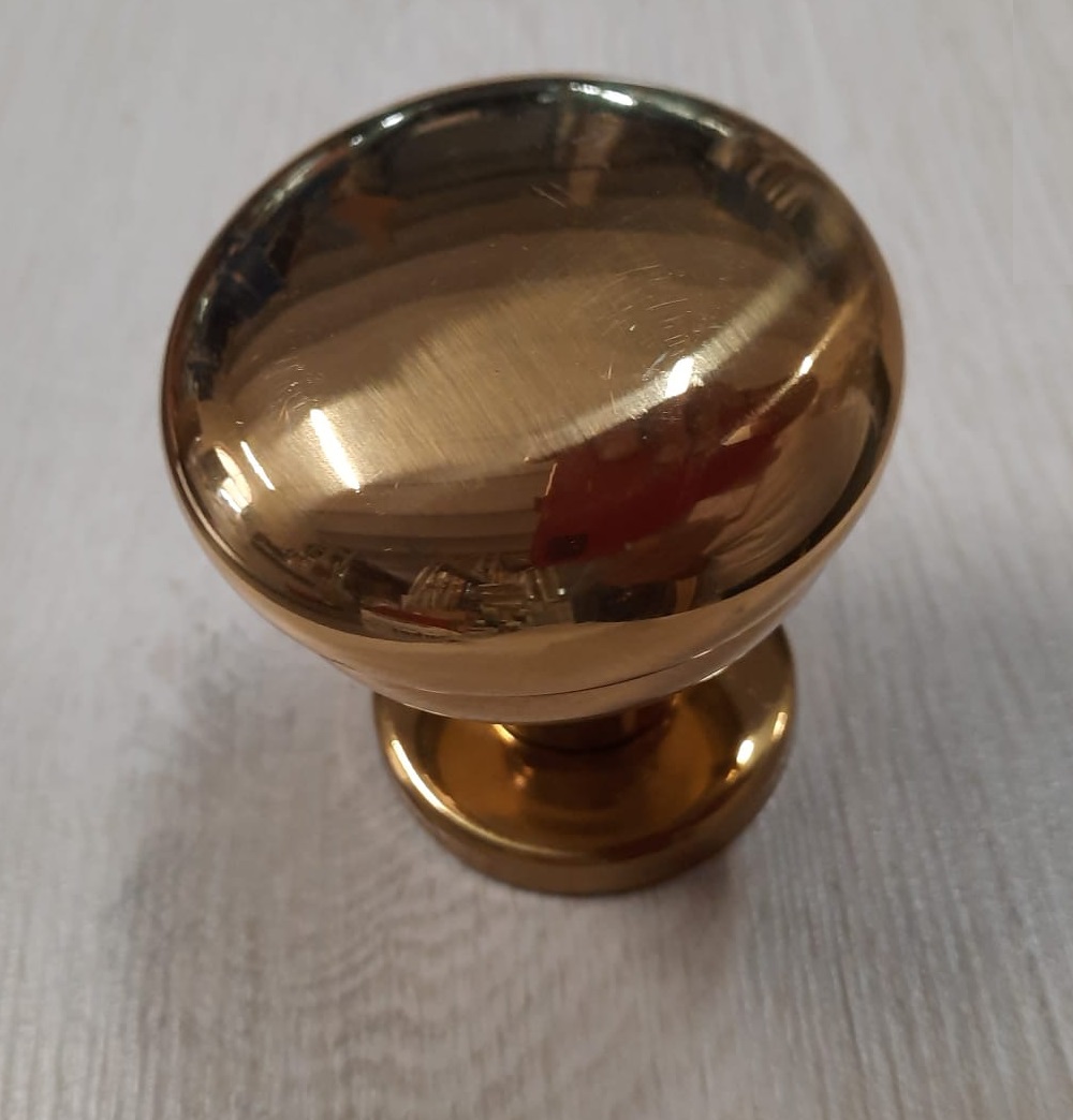 Pomolo per porta ottonato Ø 70 Ghidini universal 