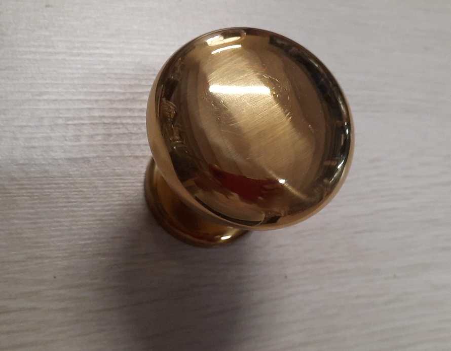 Pomolo per porta ottonato Ø 70 Ghidini universal 