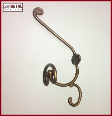 Appendiabiti ottone antico MetalStyle