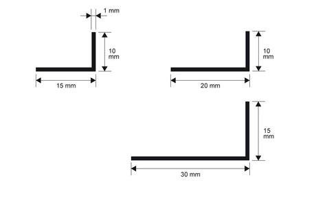 Profilo alluminio a L Anodizzato argento da 2 MT