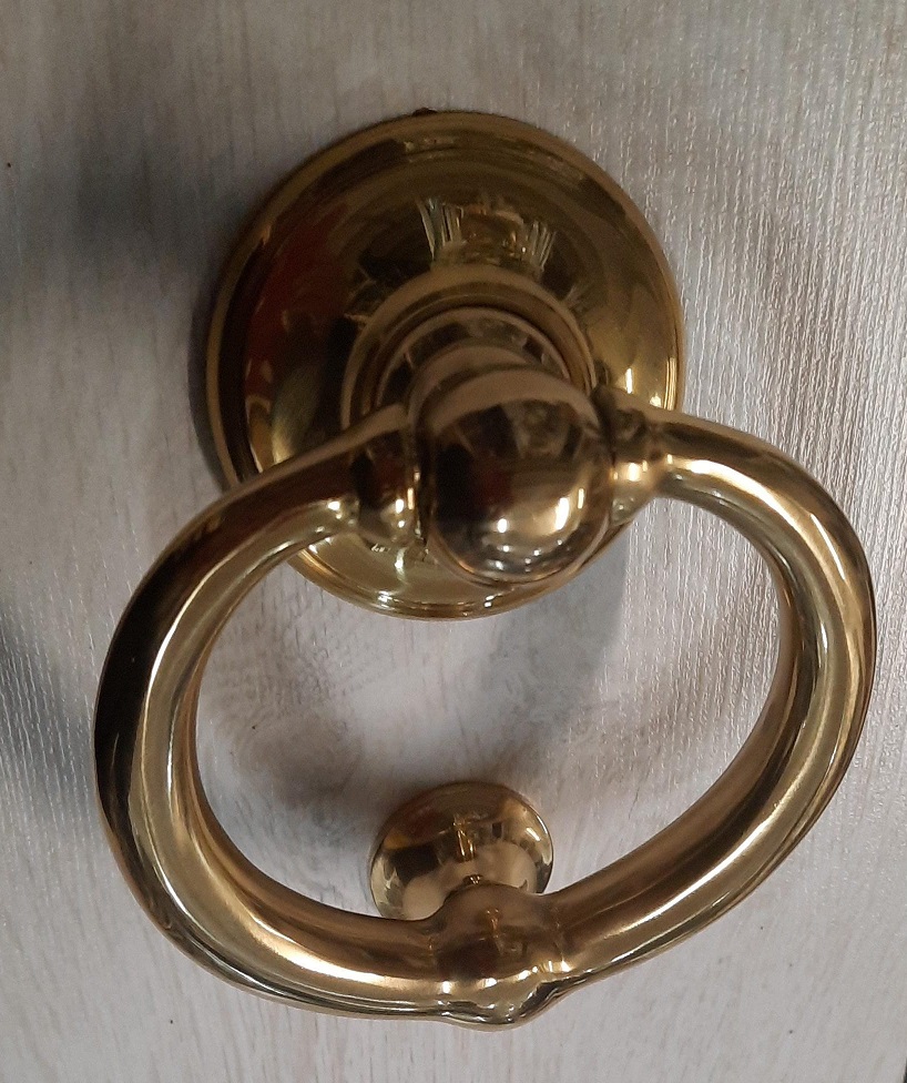 Battente per portone RING ottone lucido Cottali 