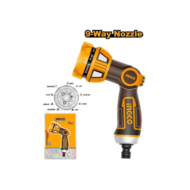 Pistola per irrigazione a 9 getti INGO  WHSG6091