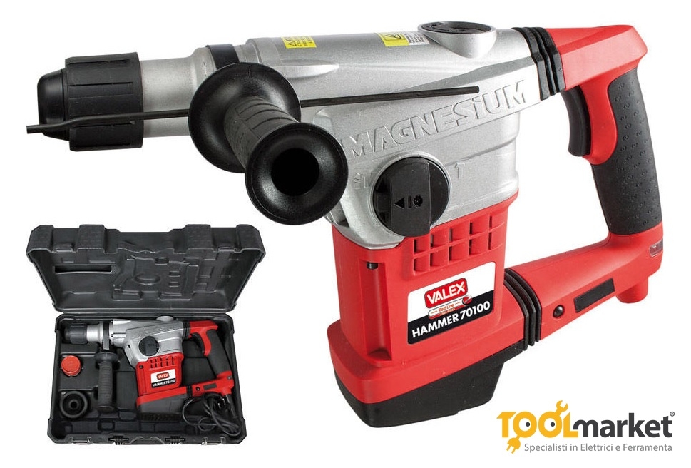 Perforatore Demolitori VALEX 800W SDS-PLUS - Martello Tassellatore Con Accessori Inclusi